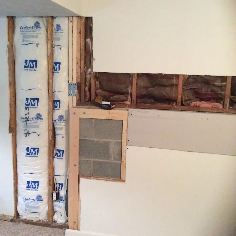 Wall insulation replacement during Contents Cleaning & Restoration in Hood River